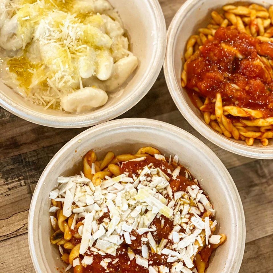 Pasta dishes from Semola in Little Italy