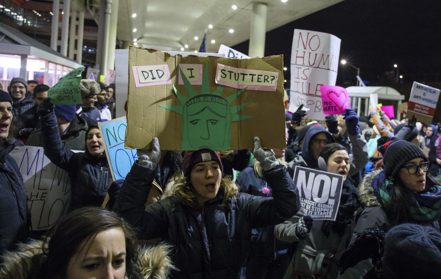 Protests at O'Hare