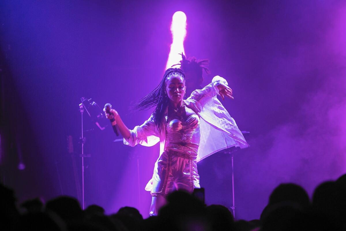 FKA Twigs is scheduled to perform Saturday. She is pictured in L.A. last year.