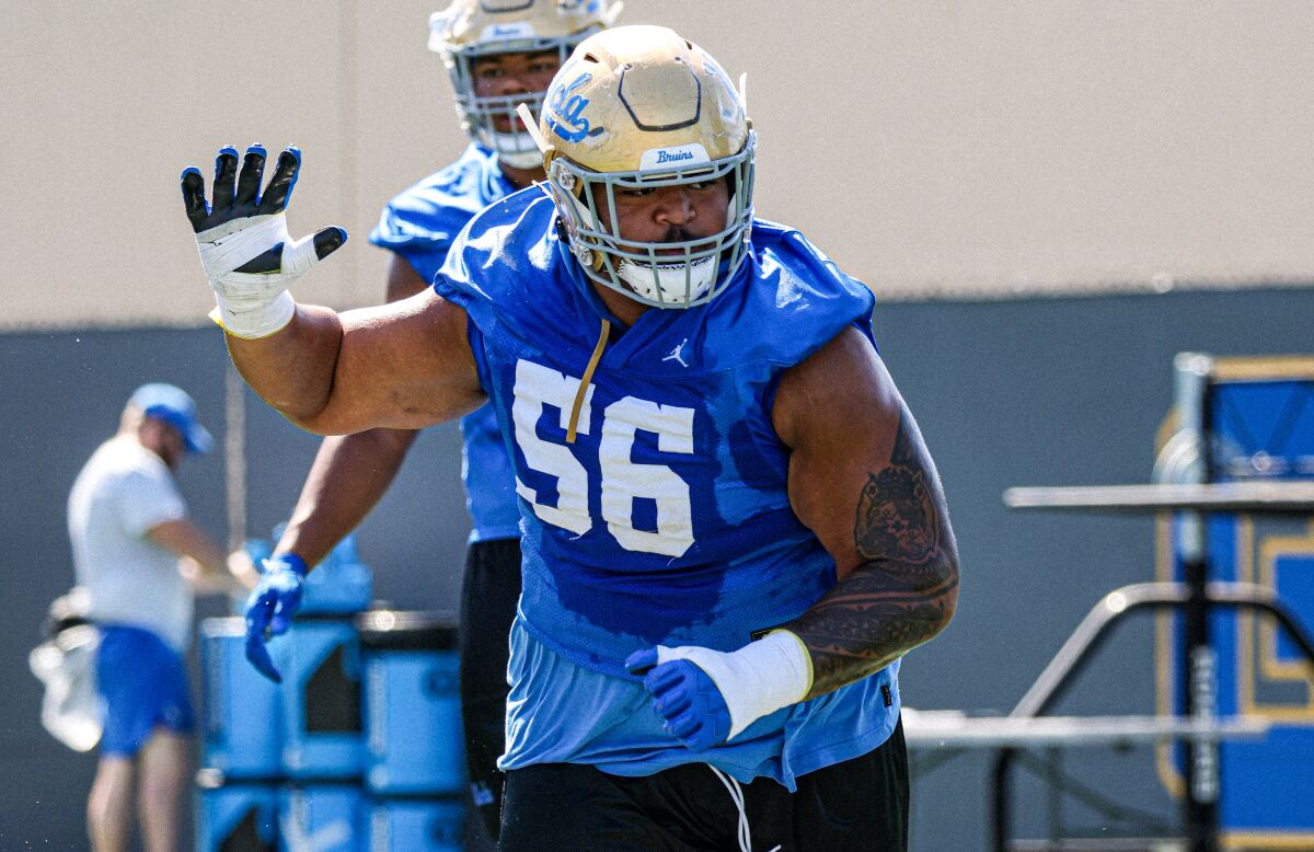 Atonio Mafi ready to dominate for UCLA after losing 70 pounds - Los Angeles  Times