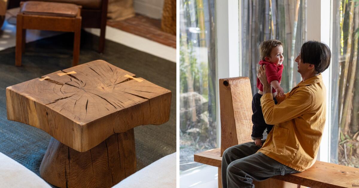 His playful wood furniture is more like functional art