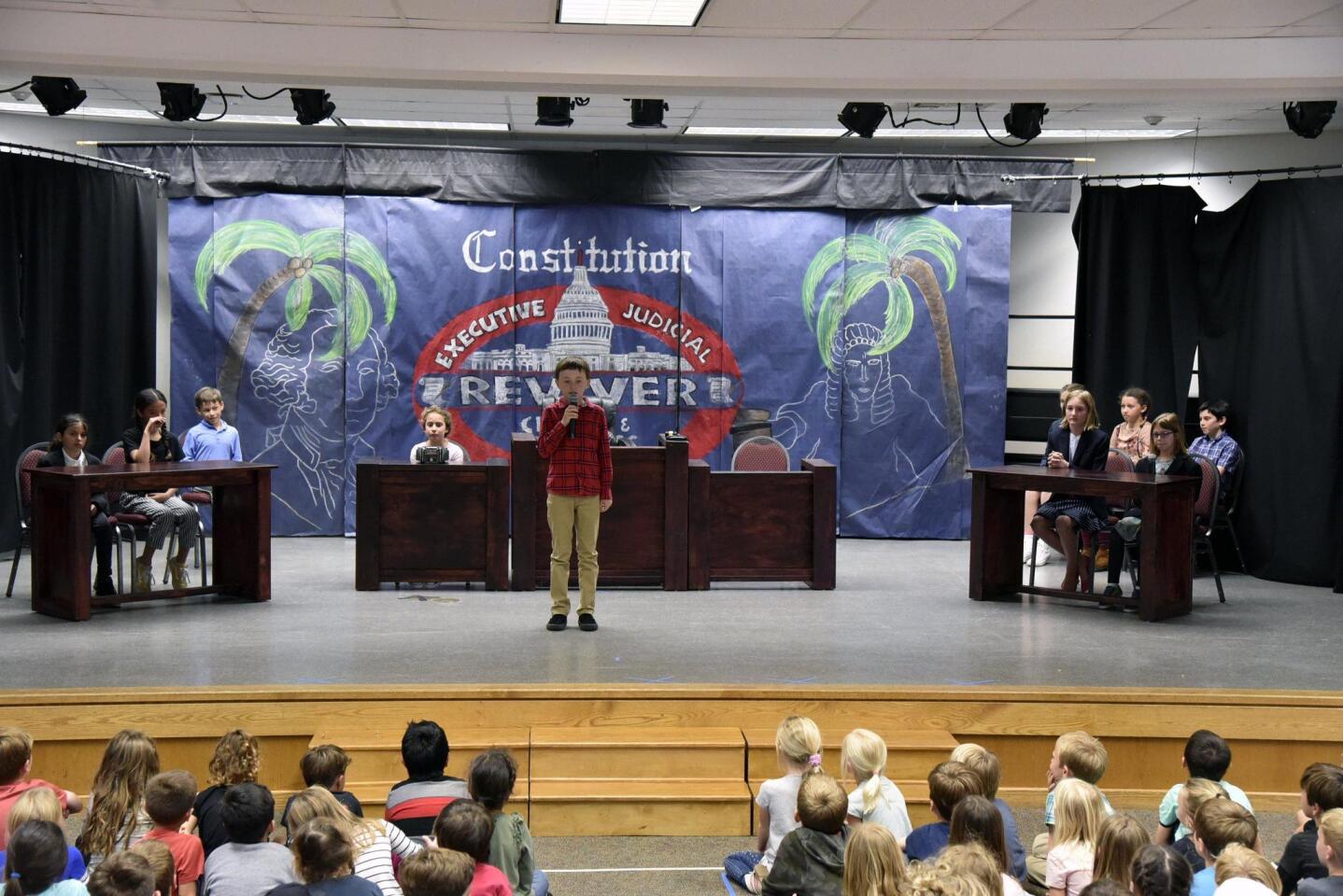 4th & 5th Grade students perform in a mock trial