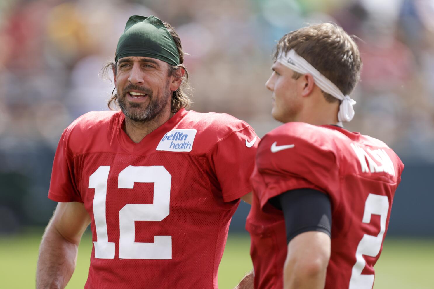 Aaron Rodgers Attends New York Sports Games Post Packers