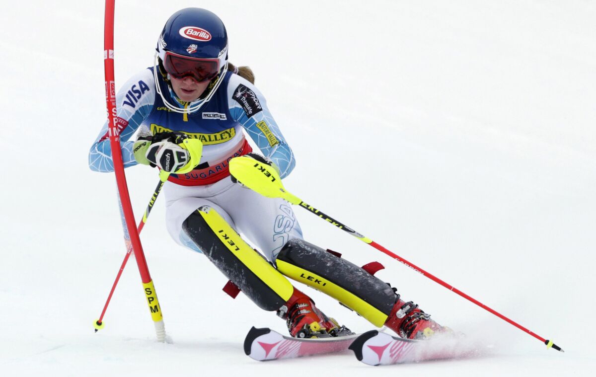Skier Mikaela Shiffrin to return from knee injury earlier than expected ...