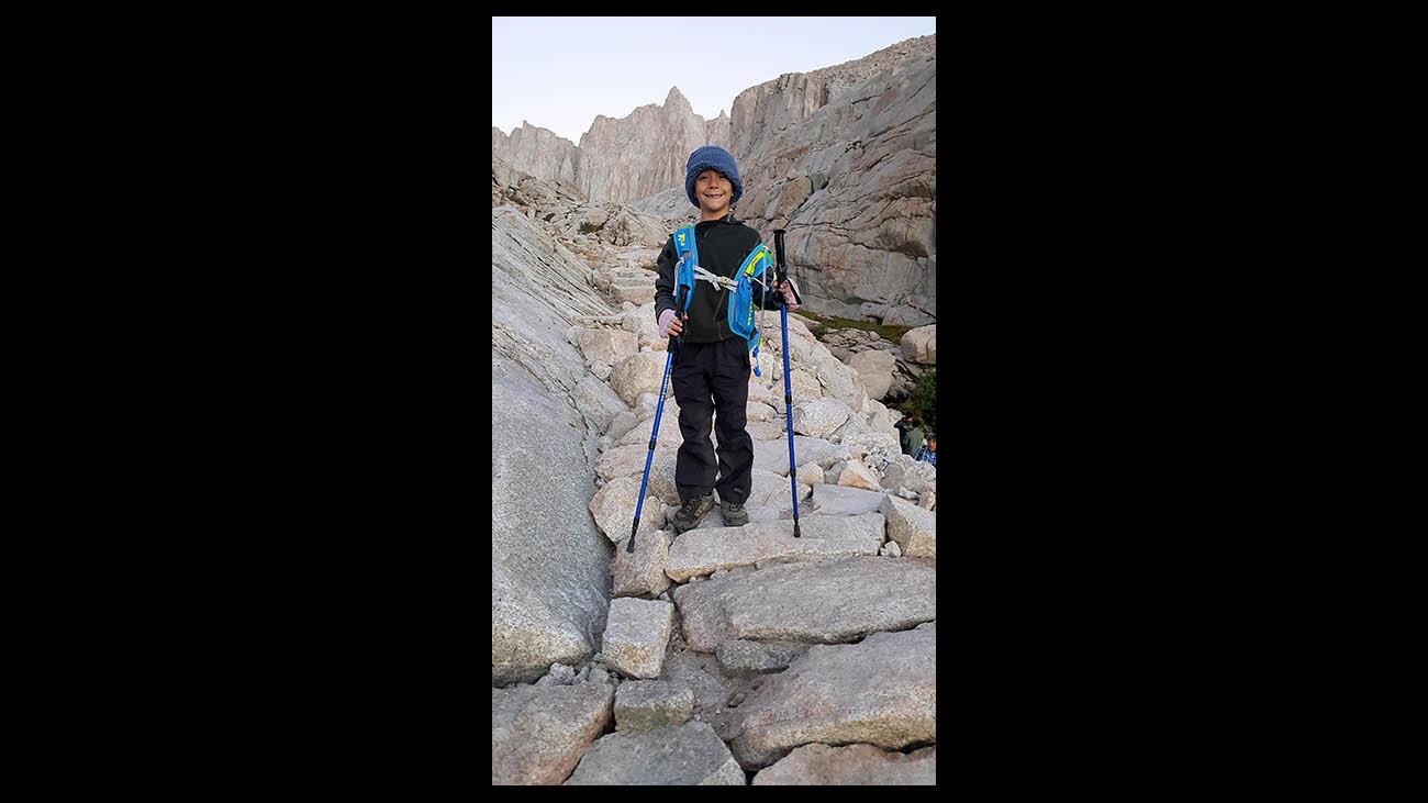 Photo Gallery: La Canada Elementary 3rd grader hikes to the top of Mt. Whitney