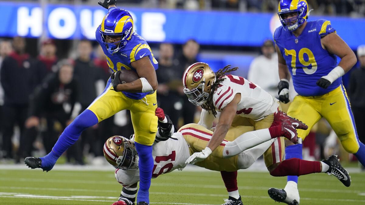 Rams-49ers NFC Championship 2022: Tyler Higbee QUESTIONABLE to return -  Turf Show Times