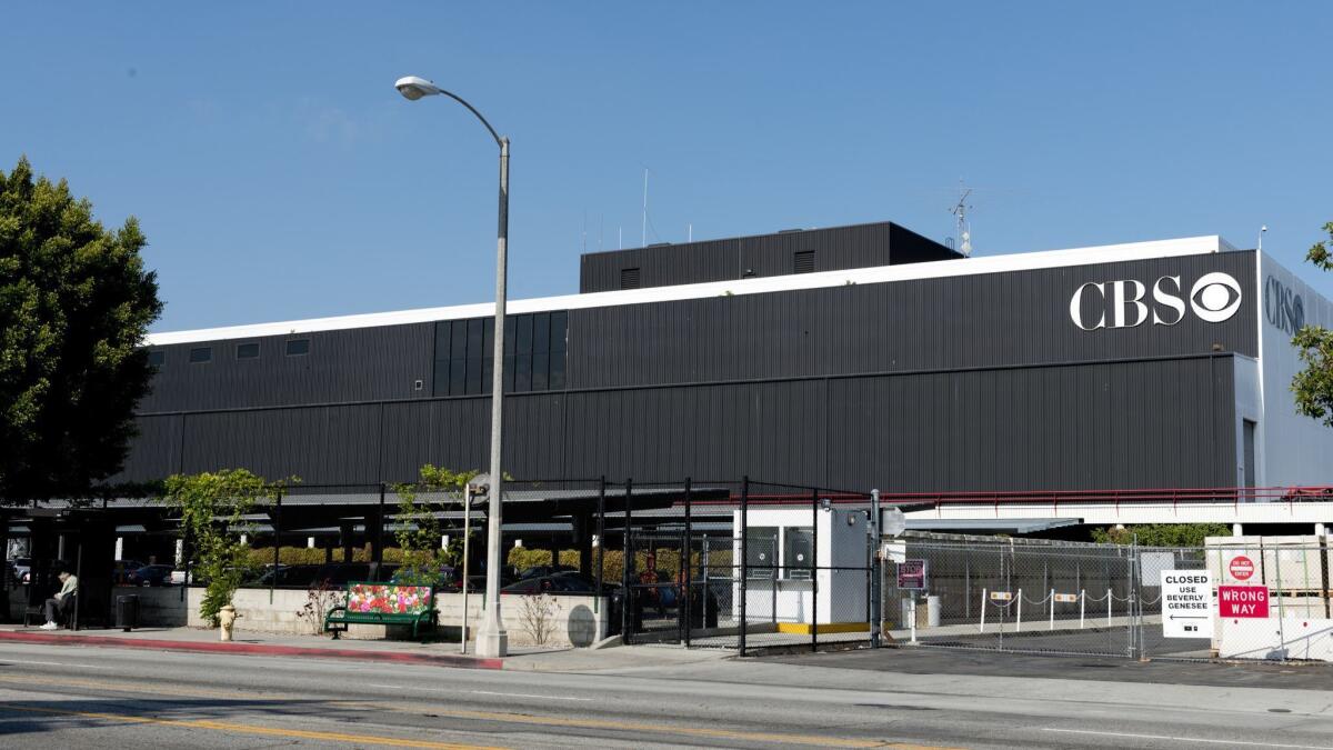 The CBS Television City studio complex in the Fairfax District of Los Angeles.