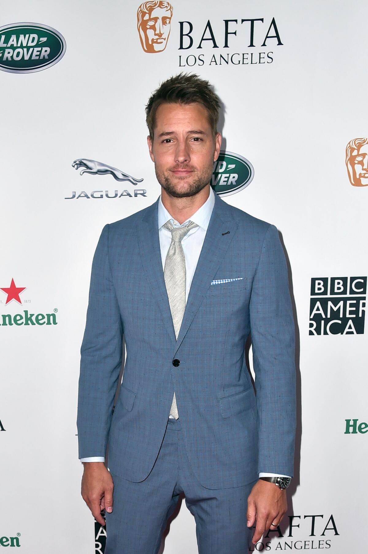 Justin Hartley at the BAFTA Los Angeles and BBC America TV Tea Party.
