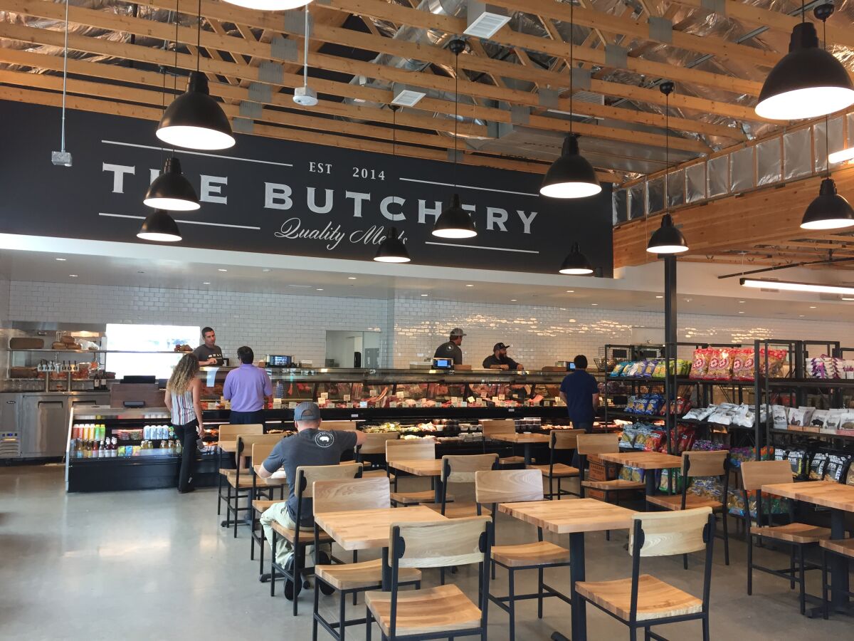 The Butchery in the One Paseo project on Del Mar Heights Road is a combination meat counter, deli, gourmet grocery market and restaurant.