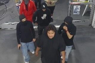 Security footage provided by LAPD which shows suspects linked to several 'flash robberies' at several local retail stores in the LAPD Hollenbeck and Newton divisions.