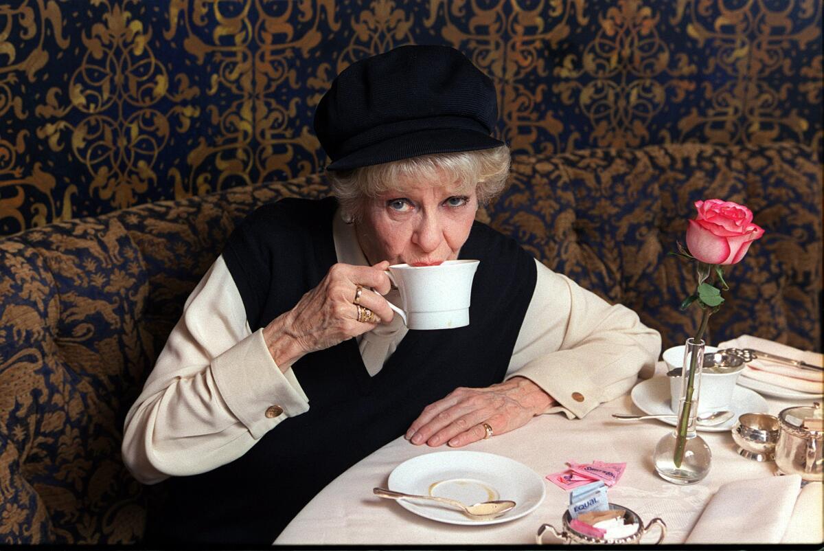 Elaine Stritch, shown in March 2003, became a signal interpreter of songs by Noel Coward and Stephen Sondheim. She died at age 89.