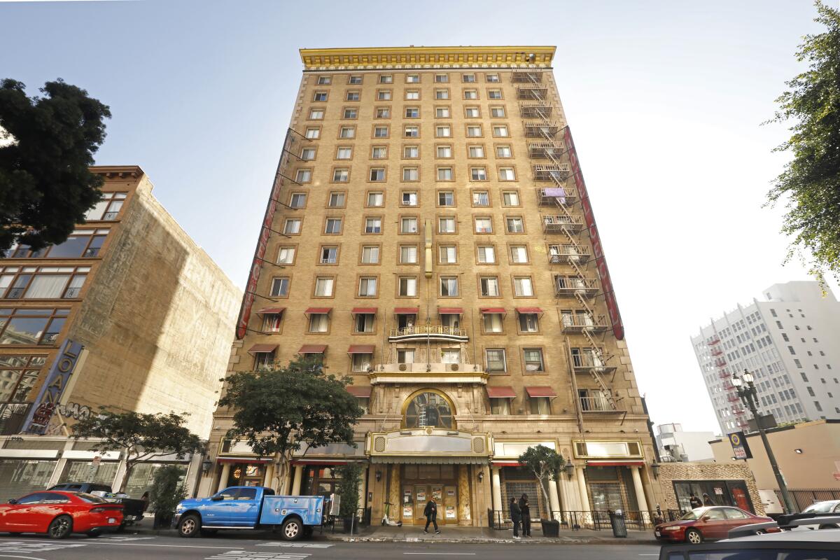 The Cecil Hotel in downtown Los Angeles has been turned into a permanent supportive housing project