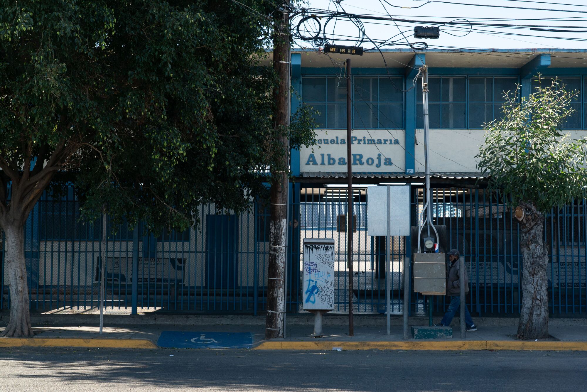 La escuela primaria Sindicato Alba Roja, en el centro de Tijuana