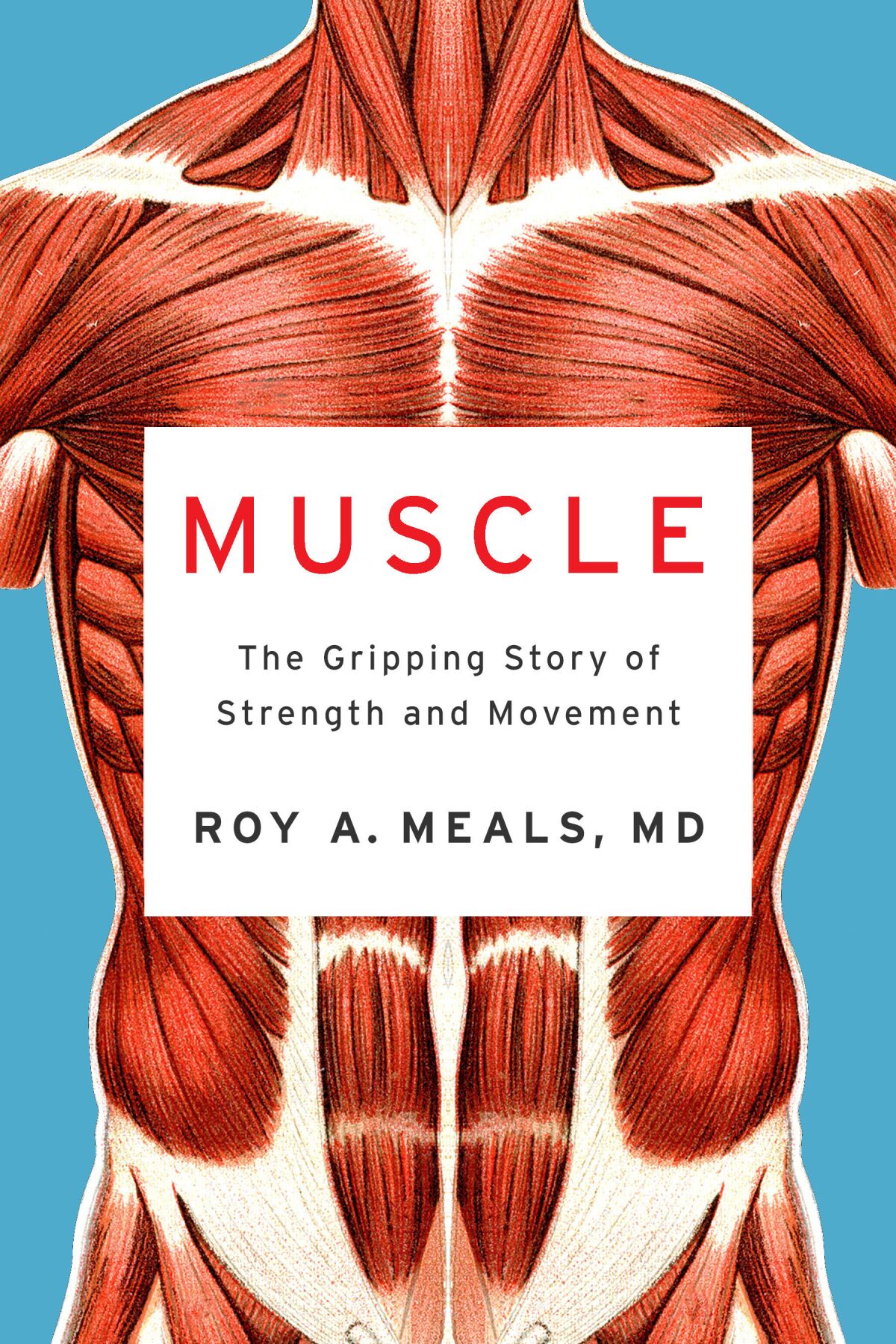   Roy A. Meals'in 'Muscle' kitabının kapağında anatomik vücut özellikleri var