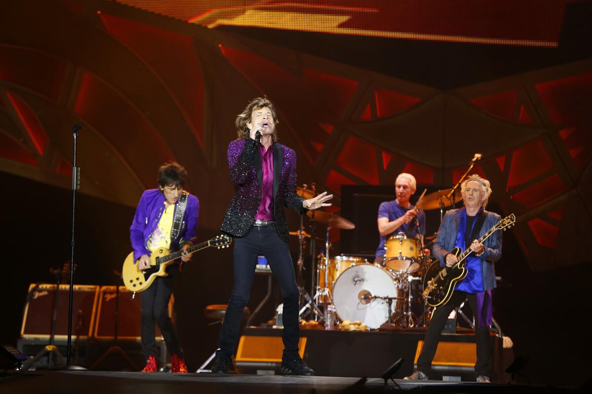 The Rolling Stones play Petco Park in San Diego in 2015.