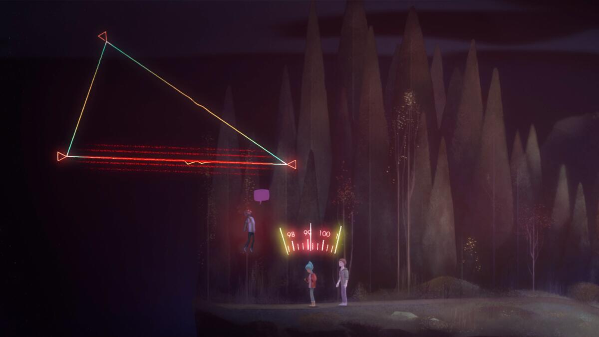 A still image from Night School's "Oxenfree" 