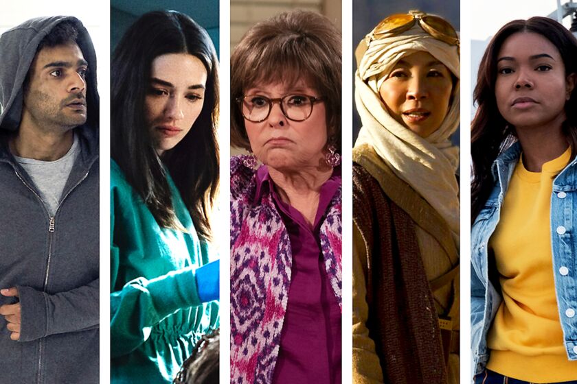 Fall TV shows: Hamza Haq in "Transplant on NBC, Crystal Reed in "Swamp Thing" on The CW, Rita Moreno in "One Day At A Time" on CBS, Michelle Yeoh in "Star Trek: Discovery" on CBS, and Gabrielle Union in LA's Finest" on Fox
