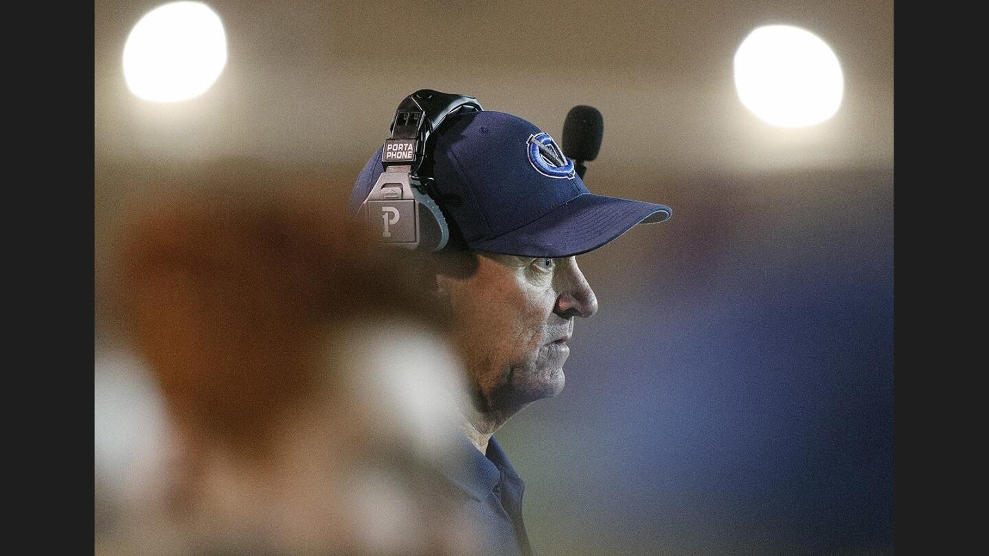 Photo Gallery: Crescenta Valley vs. Glendale in Pacific League football and the Crescenta Valley marching band takes the field in Halloween costumes