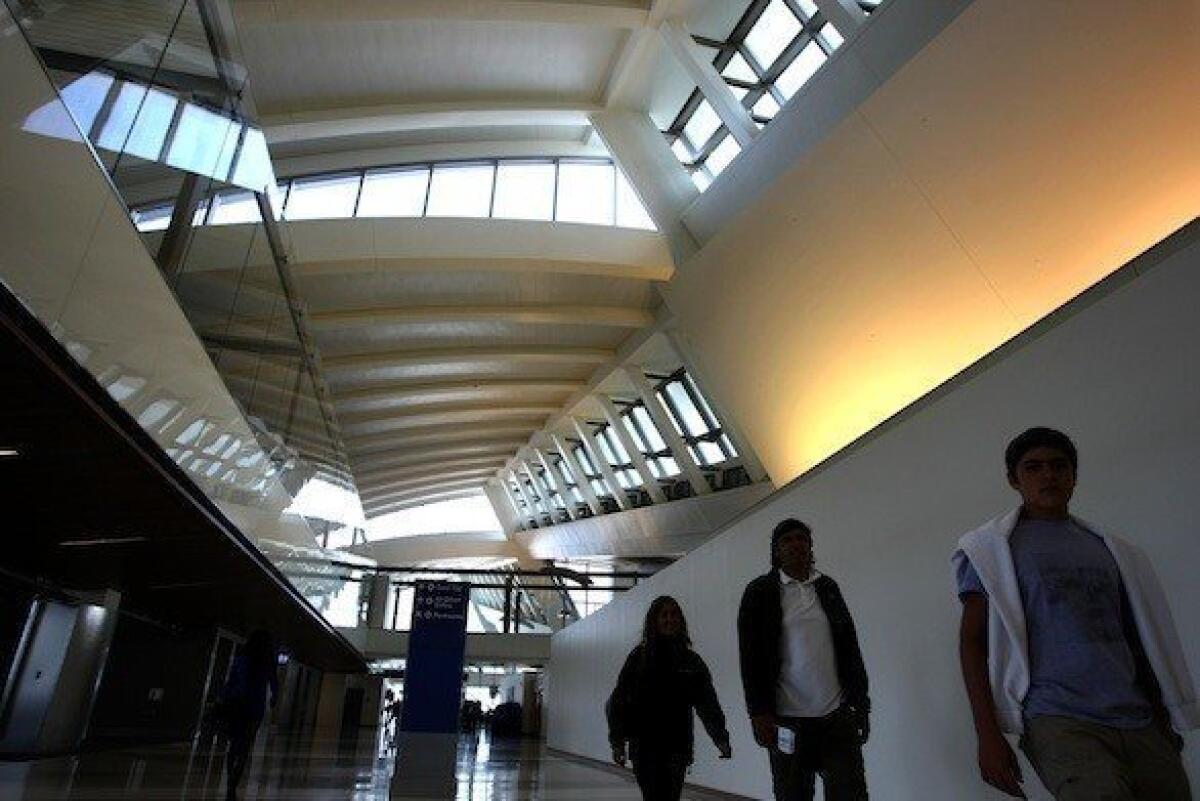 Three gates of the new Tom Bradley International Terminal opened earlier this year. The public has an opportunity to preview the new terminal Saturday.