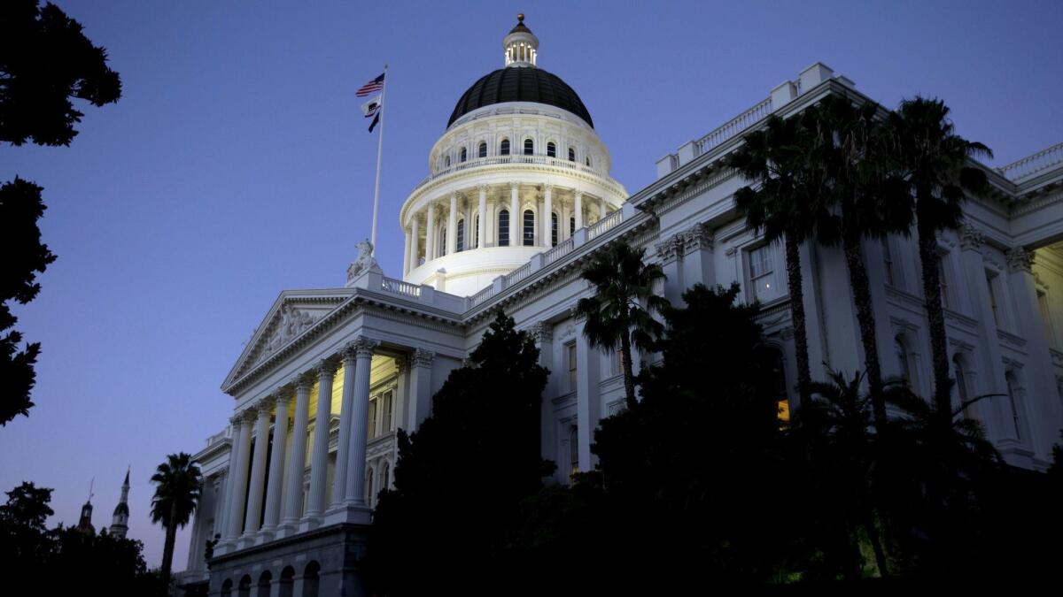 The California state Capitol in Sacramento.