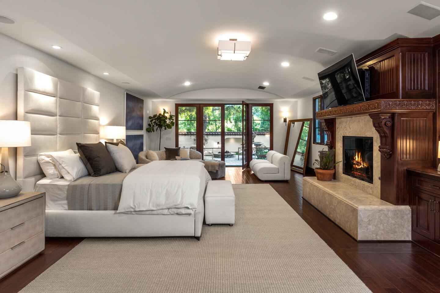 The bedroom.