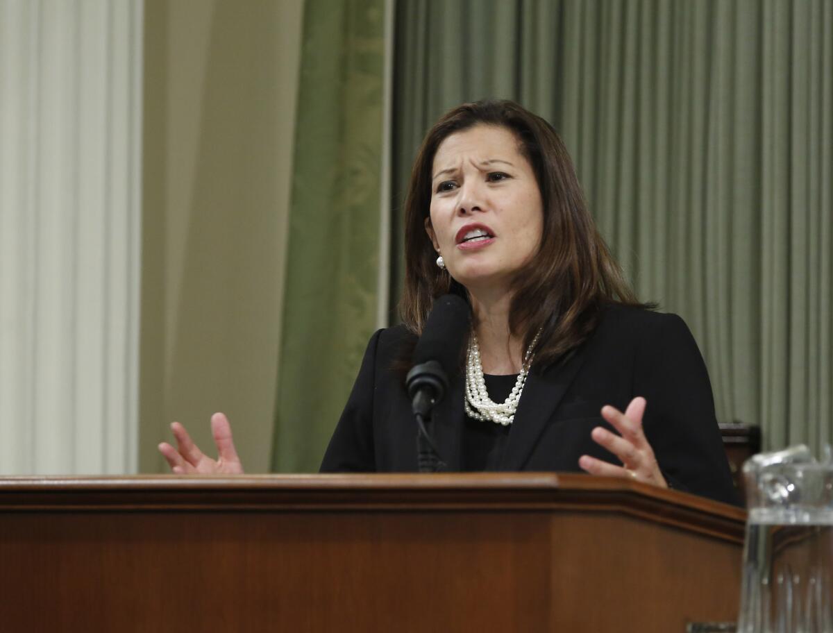 California Chief Justice Tani Cantil-Sakauye says the state's court system needs additional funding.