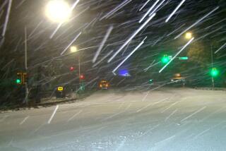 ( CRESTLINE 1:10 AM ) HWY 18 & LAKE GREGORY DRIVE: Crestline also got a strong dusting of snow which was heavy at times. Video was taken at the cross street of highway 18 and lake gregory drive.(OnScene-TV)