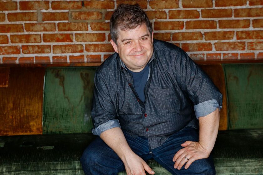 WEST HOLLYWOOD, --MARCH 24, 2016-- Comedian Patton Oswald is photographed inside Jones Hollywood restaurant, in West Hollywood, CA, March 24, 2016. Oswalt is promoting his upcoming Netflix special, "Patton Oswalt: Talking for Clapping," which premieres April 22. (Jay L. Clendenin / Los Angeles Times)