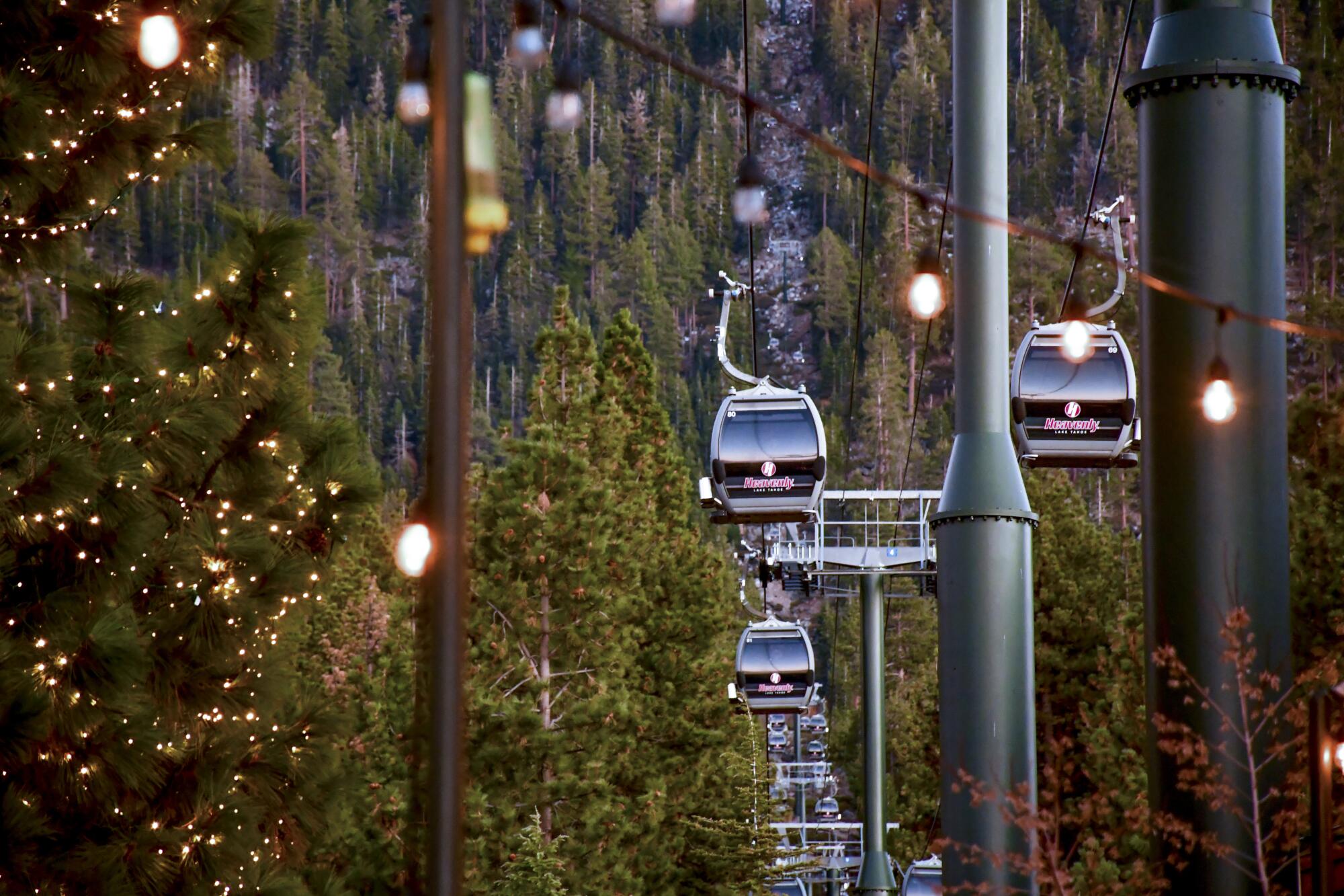 The Heavenly ski resort on Lake Tahoe's south shore narrowly avoided the Caldor fire of August and September.