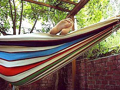 With La Siestas natural cotton hammock, you can always make the most of nap time; hammocks.com; $86.90.
