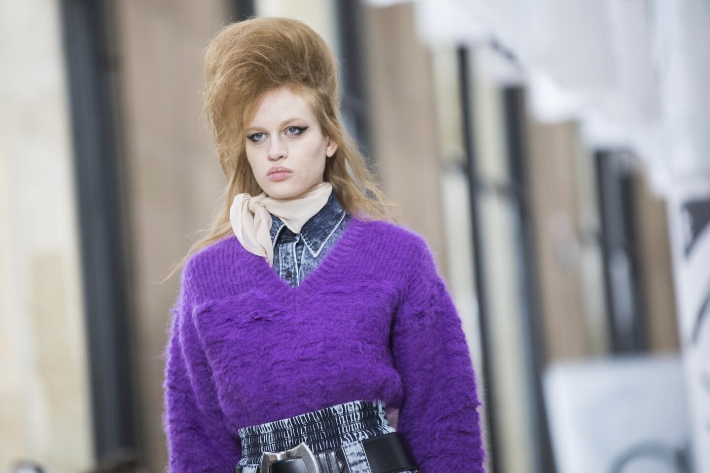 Paris Fashion Week trend takeaway: pops of purple, silver belles