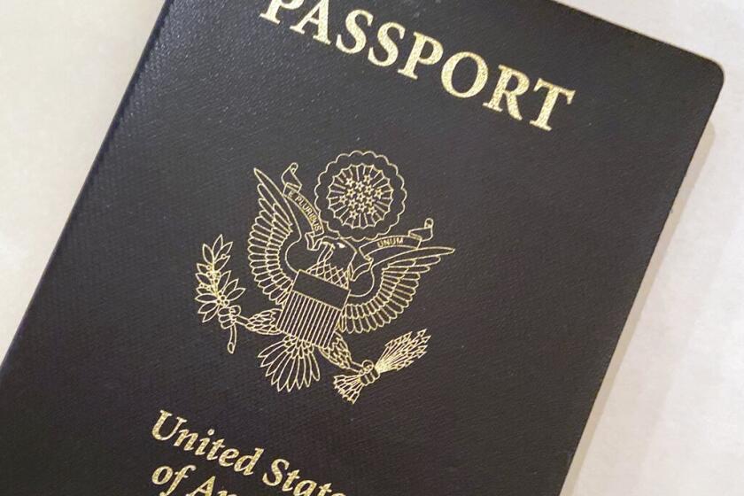 Foto de un pasaporte estadounidense 