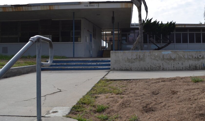 Pacific View Elementary in downtown Encinitas closed 10 years ago. The city recently agreed to buy the property, but it has to wrap up the purchase before moving forward with city projects there.