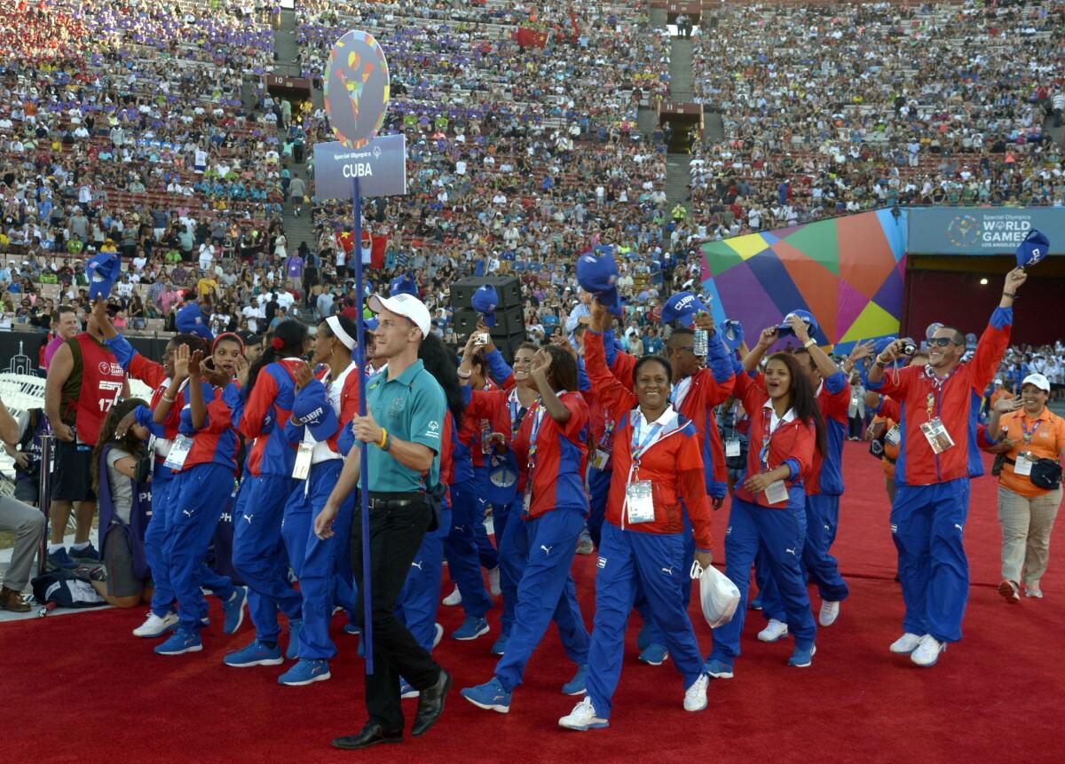 La delegación cubana dice presente en las Olimpiadas Especiales.