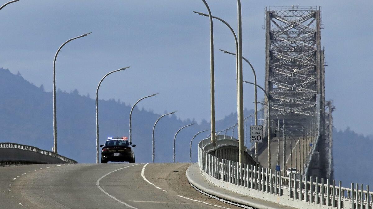 The Richmond-San Rafael Bridge was closed temporarily in February after chunks of concrete fell from the upper deck.