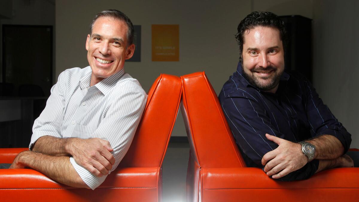 Chief Executive Eric Gomez, left, and Managing Director Jack Scatizzi are principals at Canopy San Diego.
