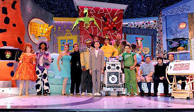 Cast and producers of 'The Pee-wee Herman Show'