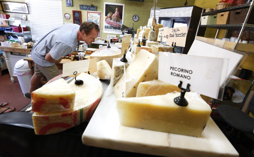 Di Raimondo's Cheese shop in downtown Paso Robles sells local, imported and domestic cheeses. New FDA rules hold imported food to the same food safety standards as domestically produced food.