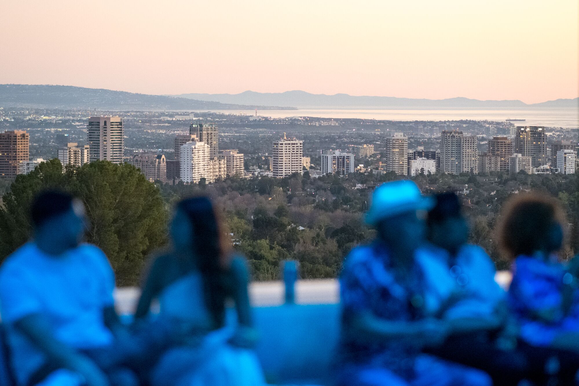 The view from a party in Los Angeles.