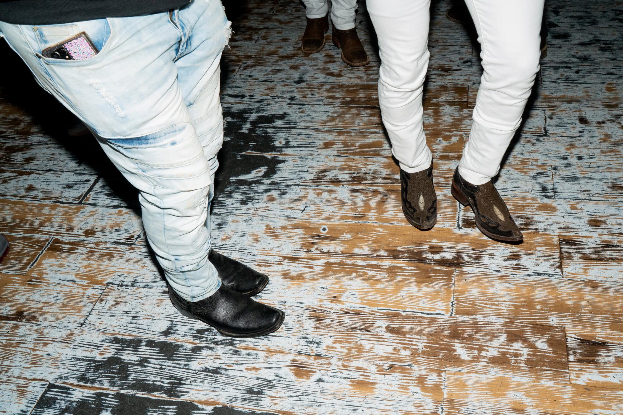 Cowboy boots on the dance floor