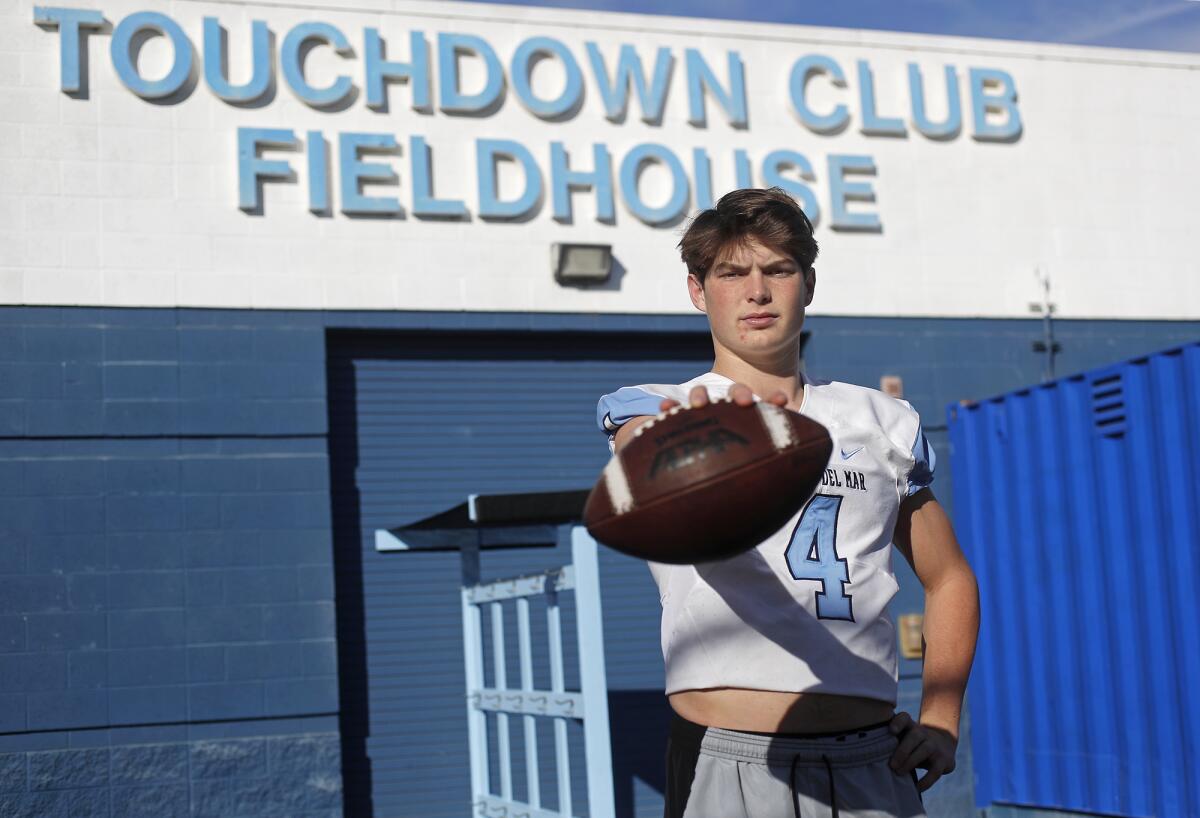 Corona del Mar quarterback Ethan Garbers shared the CIF Southern Section Division 3 Offensive Player of the Year award.
