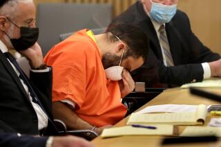 LONG BEACH-CA-JANUARY 19, 2022: Eddie F. Gonzalez, a former Long Beach School District safety officer charged with murder of a teen girl fleeing the scene of a fight, is photographed during a preliminary hearing at Governor George Deukmejian Courthouse in Long Beach on Friday, January 19, 2022. (Christina House / Los Angeles Times)