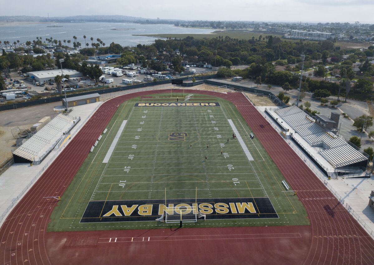Football at Mission Bay High and elsewhere in California received new guidelines for when it can return.