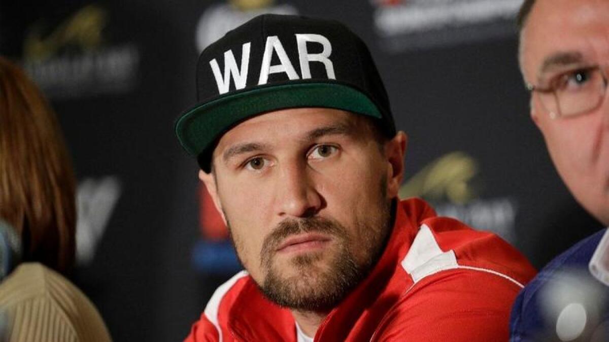 Sergey Kovalev at a news conference June 15 in Las Vegas.