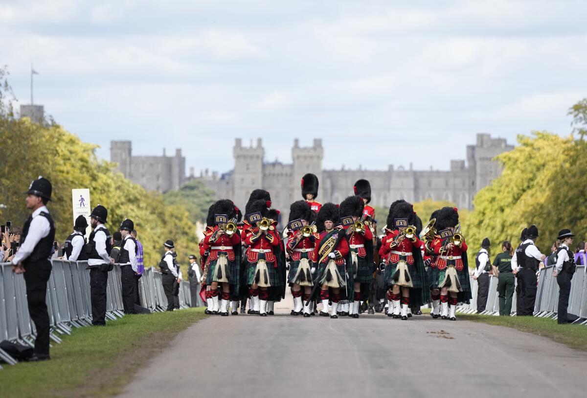 El funeral de la reina Isabel II en el Castillo de Windsor en Inglaterra el 19 de septiembre del 2022.
