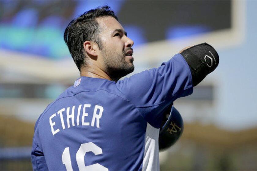 Andre Ethier started his first game for the Dodgers since Sept. 15 in Game 1 of the NLCS. He will not start on Saturday in Game 2, though.