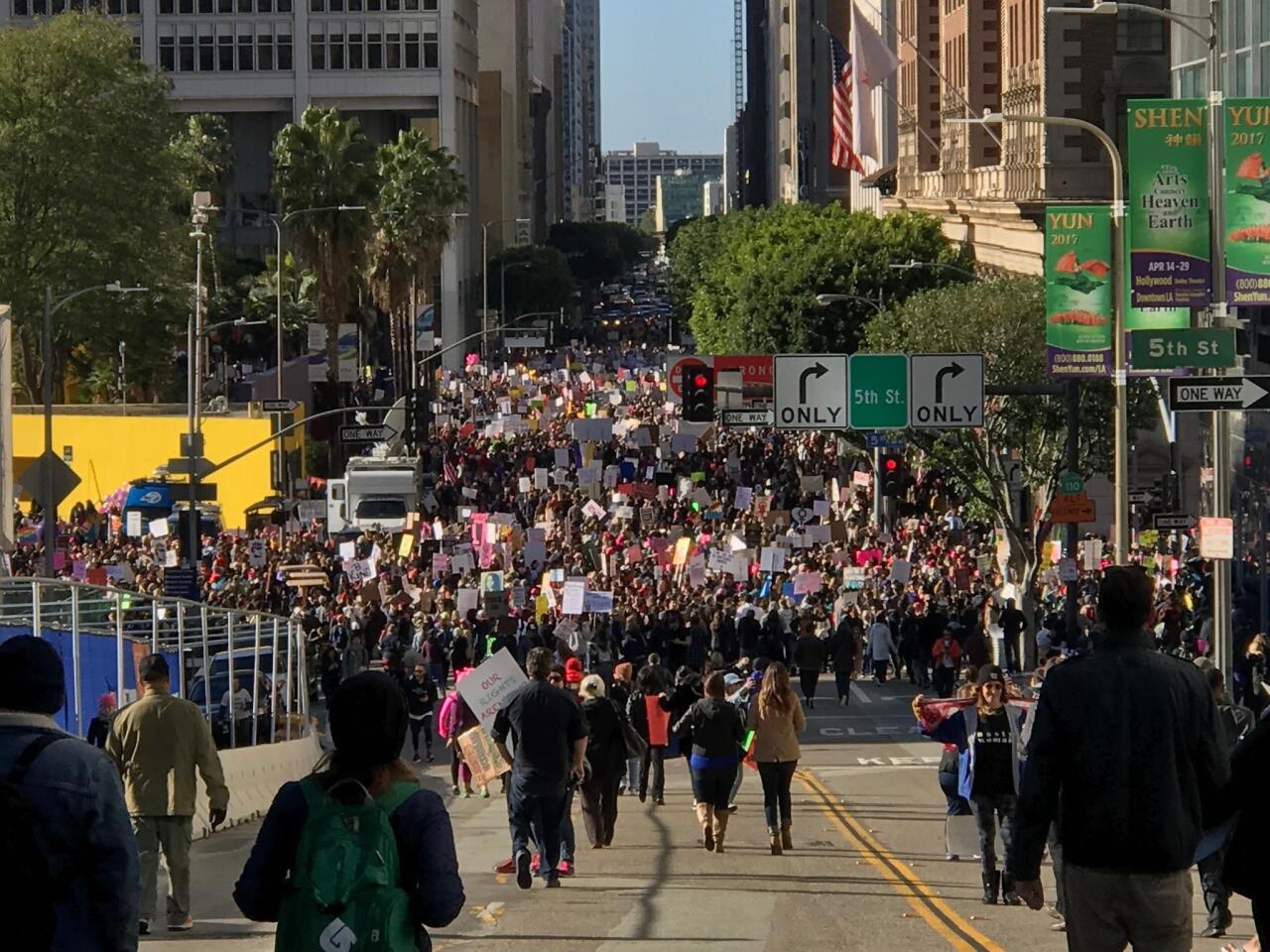 Los Angeles women's march