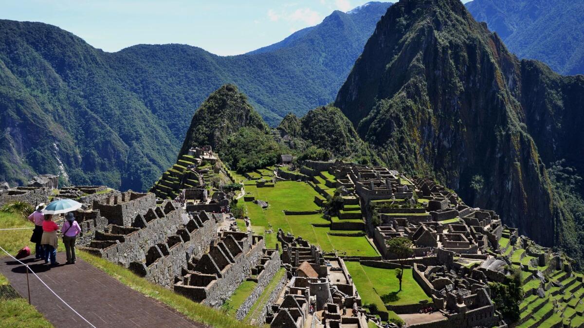 The classic Machu Picchu view, from just below the site's ancient guardhouse.