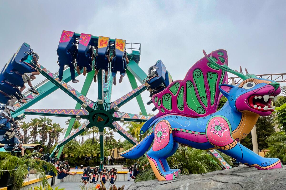 A view of La Revolucion at Knott's Berry Farm.