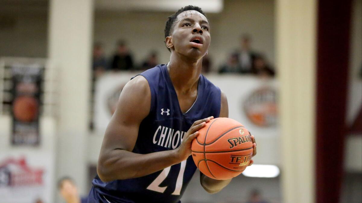 Onyeka Okongwu burst onto the high school basketball scene as a freshman at Chino Hills.